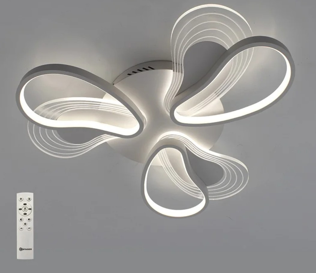 Люстра Estares Lola 80W 6F-RC-490X65-WHITE/WHITE-220-IP20