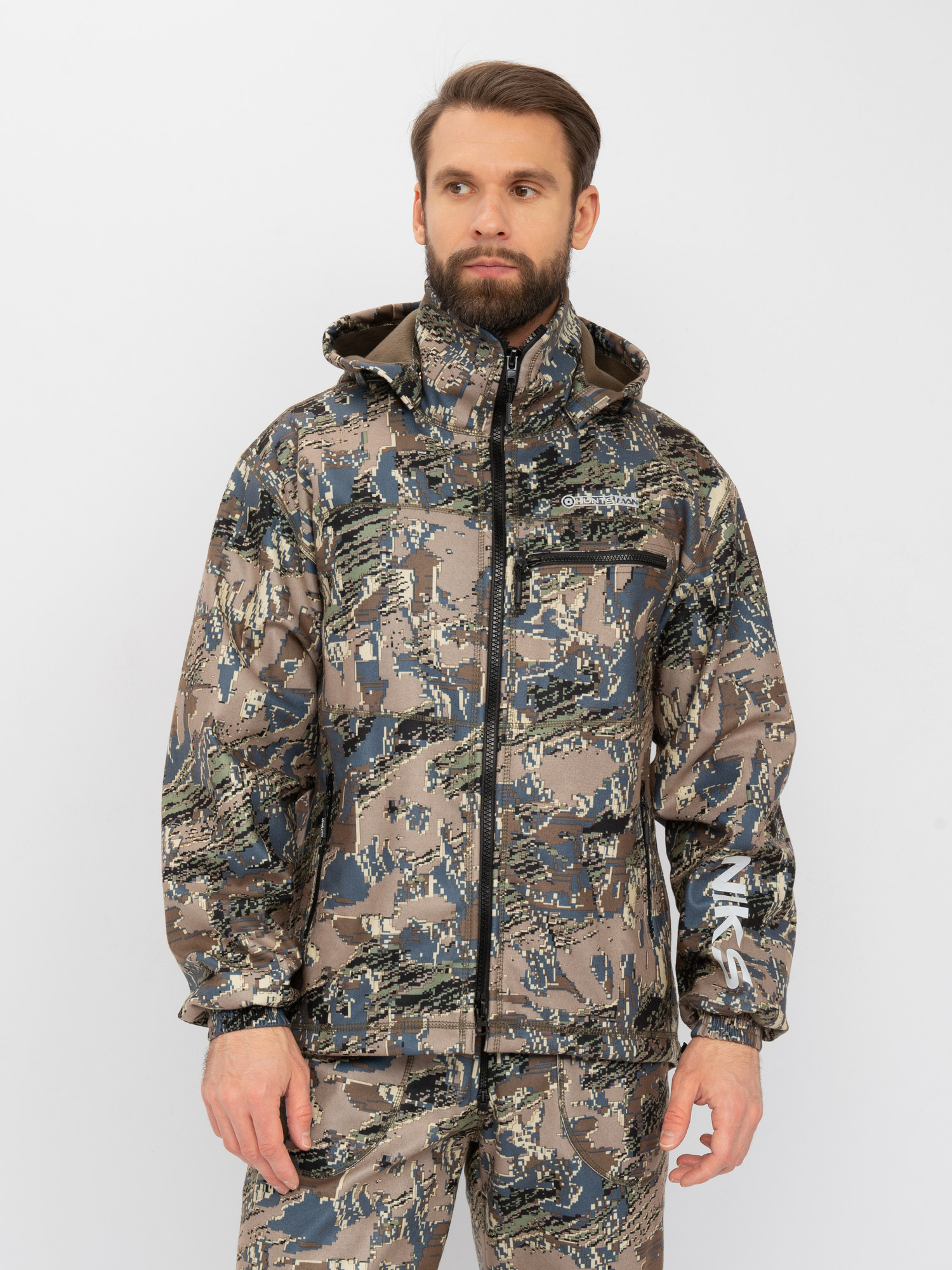 Костюм для охоты и рыбалки Huntsman Никс ЛЮКС -5°C Лабиринт Alova Windblock (р.60-62/182-188) — фото 4