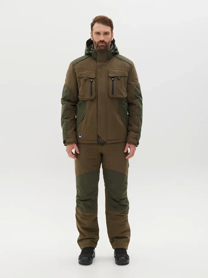 Костюм для охоты и рыбалки Huntsman Торнадо -15°C Хаки Исландия (р.52-54/170-176) — фото 2