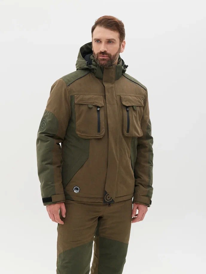 Костюм для охоты и рыбалки Huntsman Торнадо -15°C Хаки Исландия (р.52-54/170-176) — фото 5