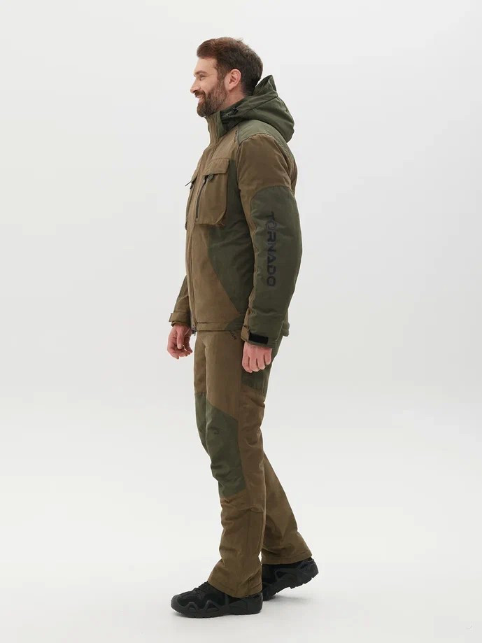 Костюм для охоты и рыбалки Huntsman Торнадо -15°C Хаки Исландия (р.60-62/170-176) — фото 2