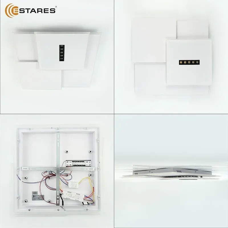 Потолочный светильник Estares Sterren 105W 3S 5DL-RC-520x535x55-WHITE/BLACK/WHITE-220-IP20 — фото 5