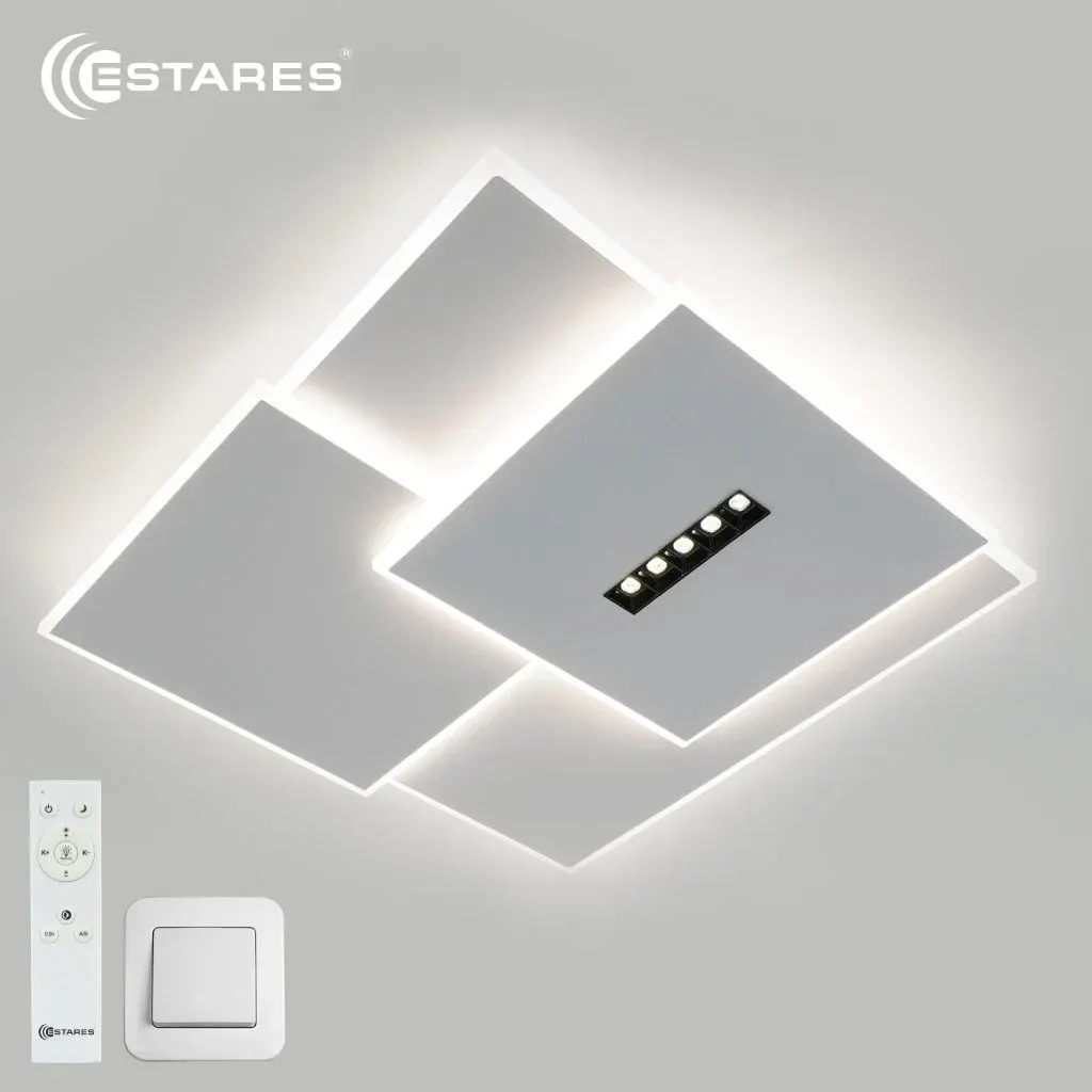 Потолочный светильник Estares Sterren 105W 3S 5DL-RC-520x535x55-WHITE/BLACK/WHITE-220-IP20 — фото 2