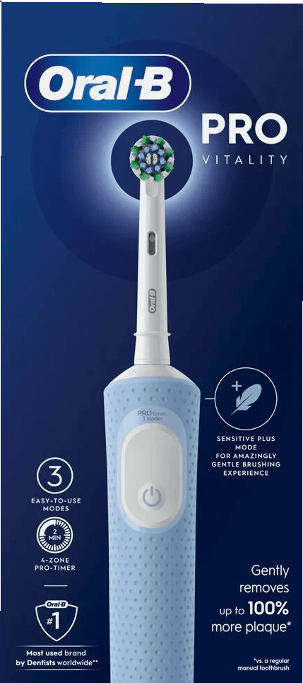 Электрическая зубная щетка Oral-B Vitality Pro D103.423.3H + Дополнительная насадка (Blue) — фото 4