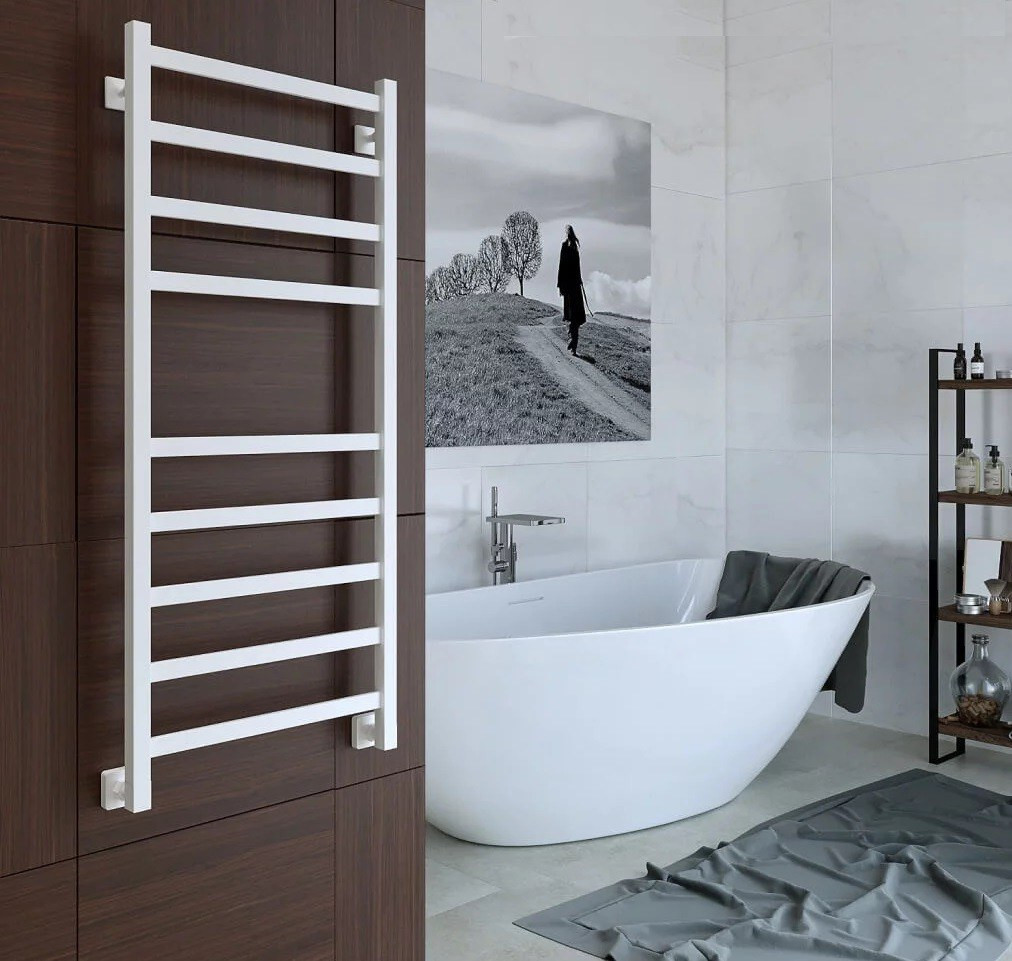 Полотенцесушитель водяной Stinox Prestige 50x120 / pr120ral9003 (белый матовый) — фото 2