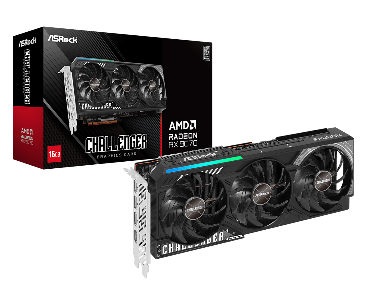 Видеокарта AsRock Radeon RX 9070 16Gb (RX9070 CL 16G) — фото 6