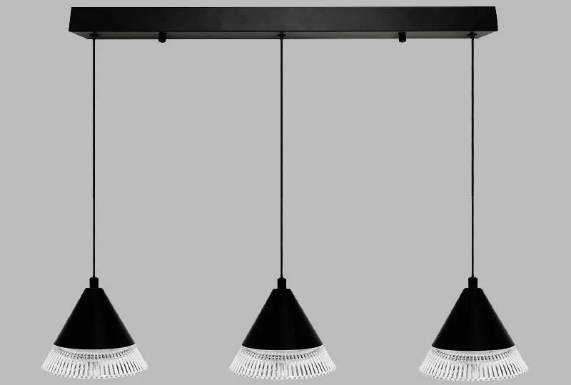 Люстра Estares Lampa 21W 3R-ON/OFF-600х1340-BLACK/CLEAR-220-IP20