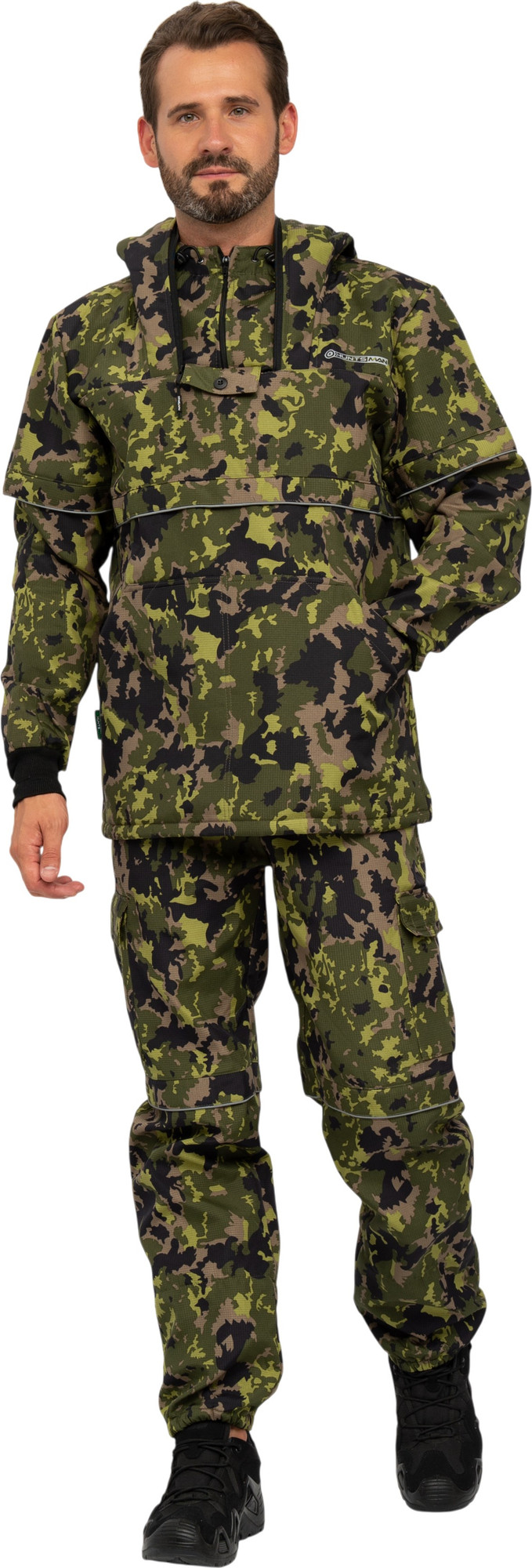 Костюм для охоты и рыбалки Huntsman Антигнус Люкс -5°C КМФ- N153 Смесовая микро Rip-stop/Бондинг (р.48-50/170-176)