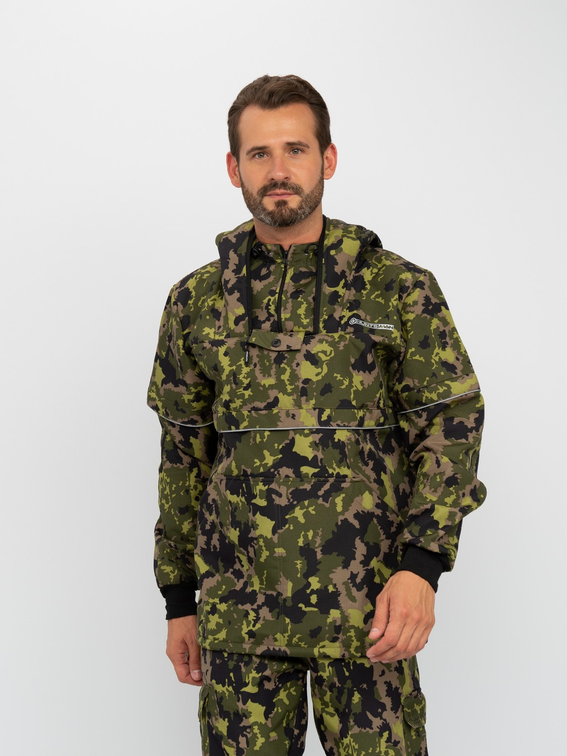 Костюм для охоты и рыбалки Huntsman Антигнус Люкс -5°C КМФ- N153 Смесовая микро Rip-stop/Бондинг (р.44-46/170-176) — фото 2