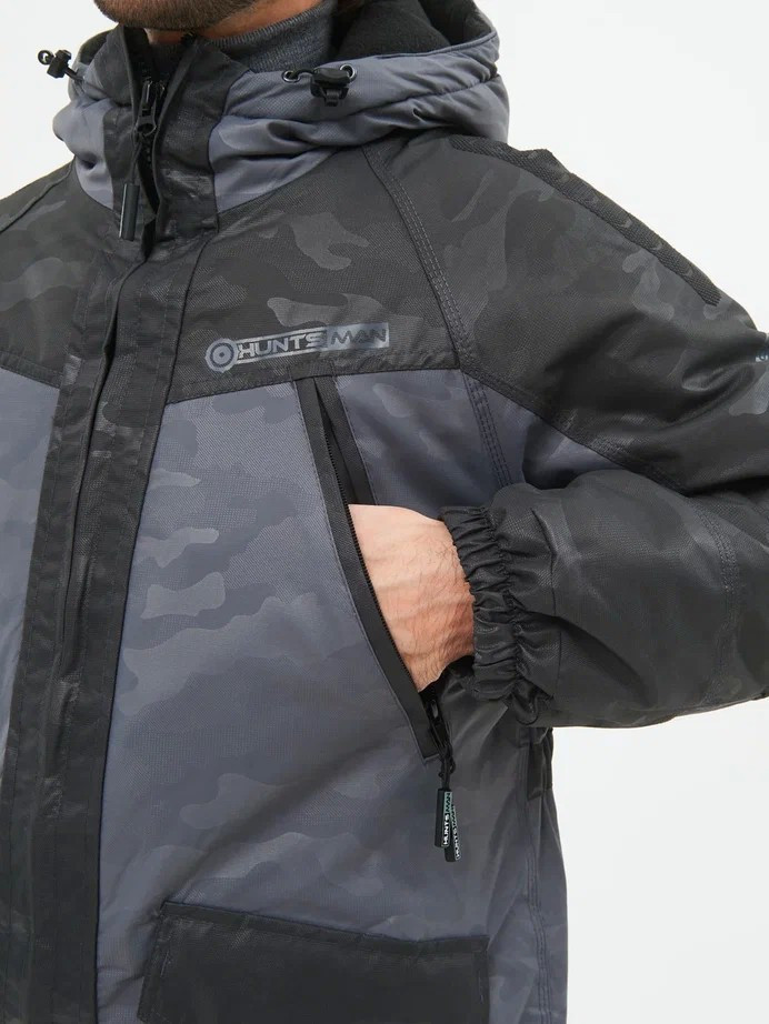 Костюм для охоты и рыбалки Huntsman Горка Люкс -10°C Хаки/Br Breathable (р.60-62/182-188) — фото 3