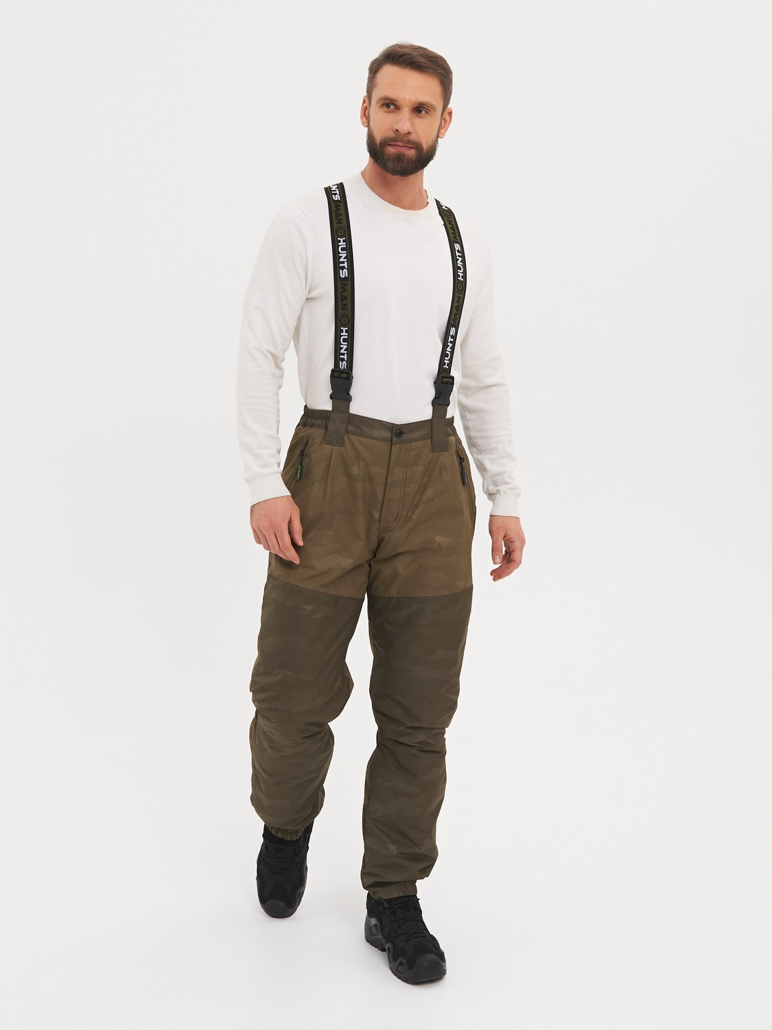 Костюм для охоты и рыбалки Huntsman Горка Люкс -10°C Хаки/Br Breathable (р.56-58/170-176) — фото 2