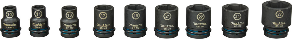 Набор головок слесарных Makita Impact Black / E-16617 (9шт)