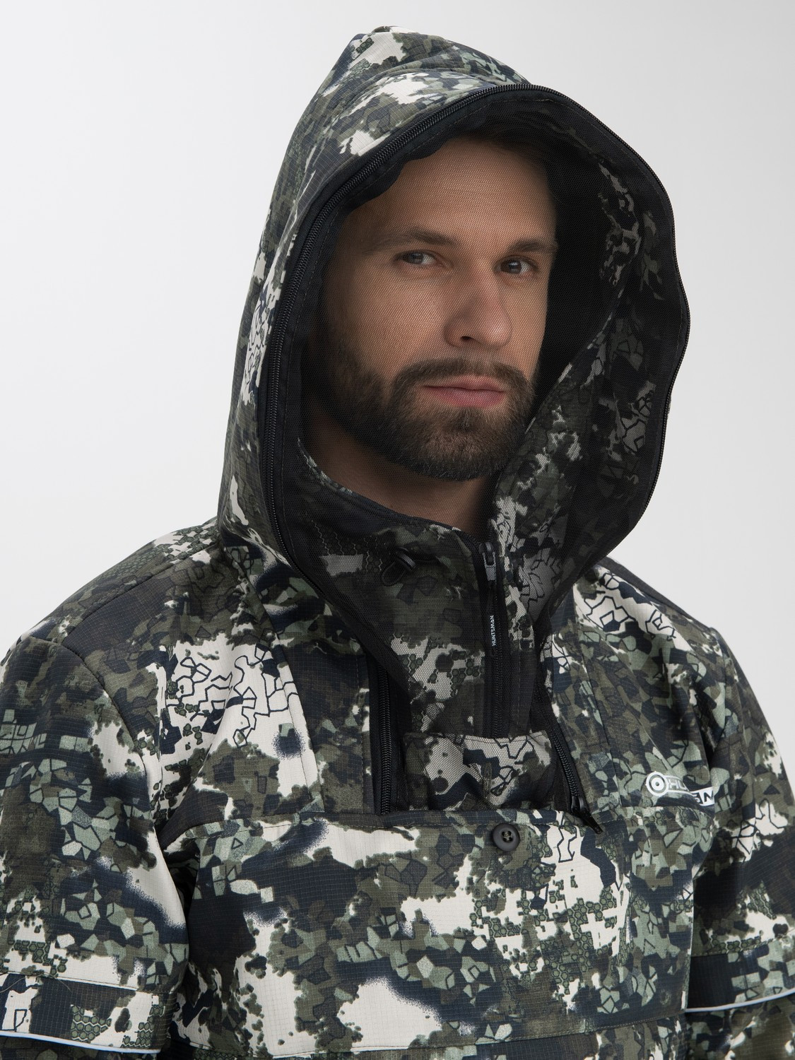 Костюм для охоты и рыбалки Huntsman Антигнус Люкс -5°C КМФ-N181 Смесовая микро Rip-stop/Бондинг (р.44-46/182-188) — фото 6