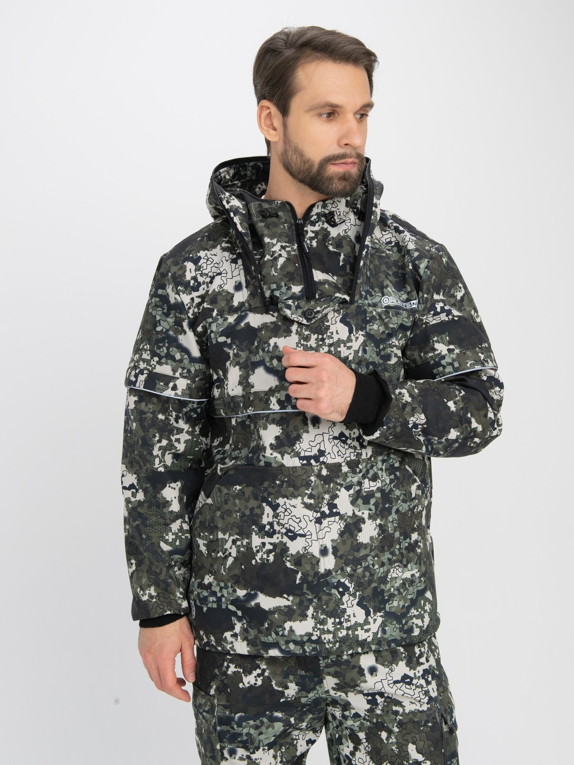 Костюм для охоты и рыбалки Huntsman Антигнус Люкс -5°C КМФ-N181 Смесовая микро Rip-stop/Бондинг (р.44-46/182-188) — фото 5