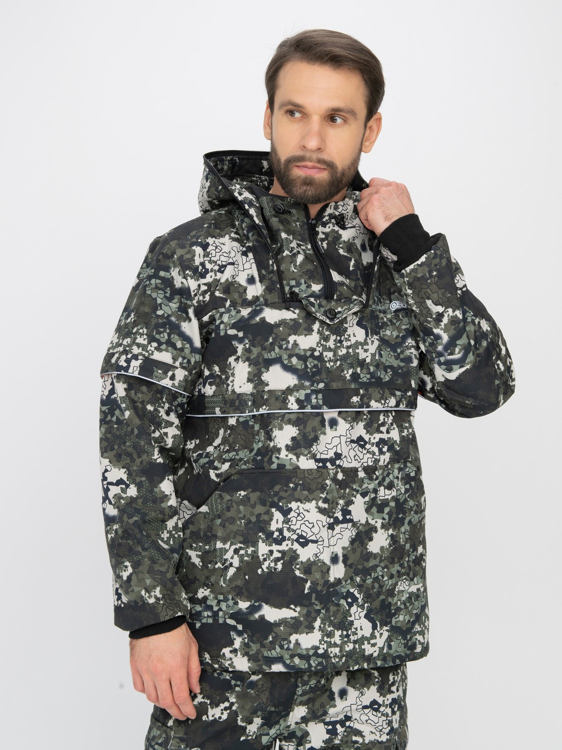 Костюм для охоты и рыбалки Huntsman Антигнус Люкс -5°C КМФ-N181 Смесовая микро Rip-stop/Бондинг (р.44-46/170-176) — фото 4