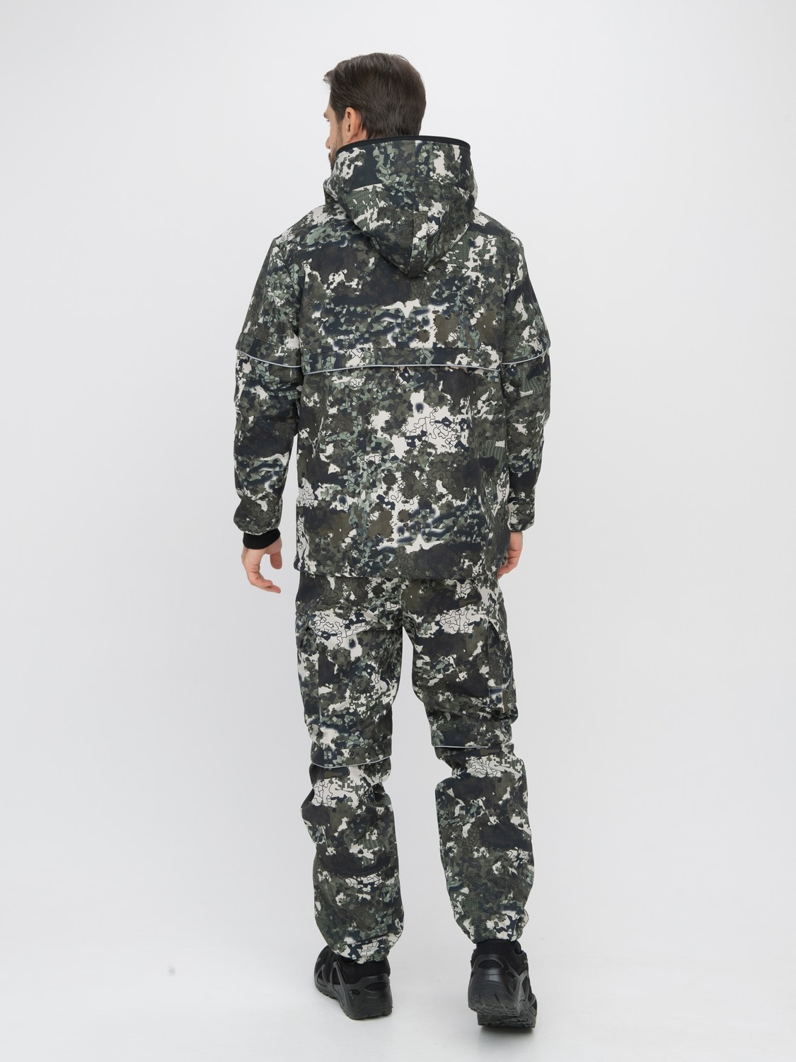 Костюм для охоты и рыбалки Huntsman Антигнус Люкс -5°C КМФ-N181 Смесовая микро Rip-stop/Бондинг (р.44-46/170-176) — фото 3