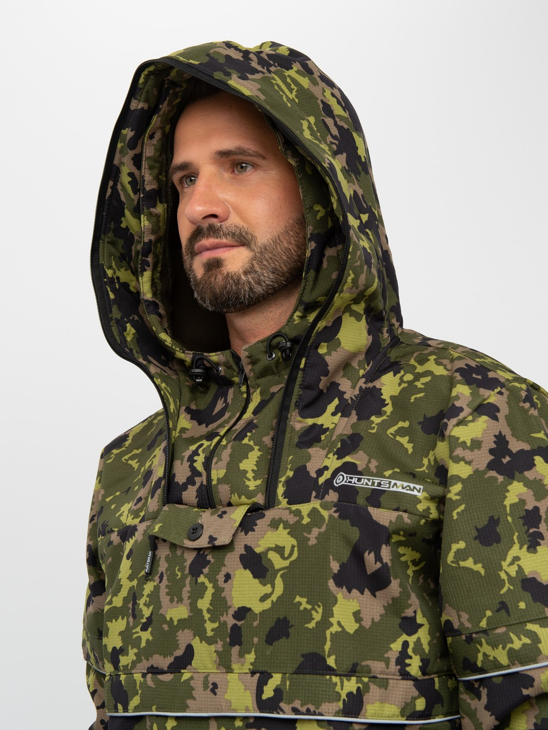 Костюм для охоты и рыбалки Huntsman Антигнус Люкс -5°C КМФ- N153 Смесовая микро Rip-stop/Бондинг (р.48-50/182-188) — фото 6