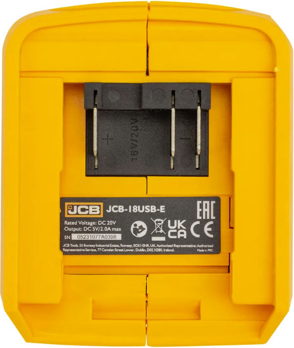 Адаптер для электроинструмента JCB 18USB-E (57249) — фото 5