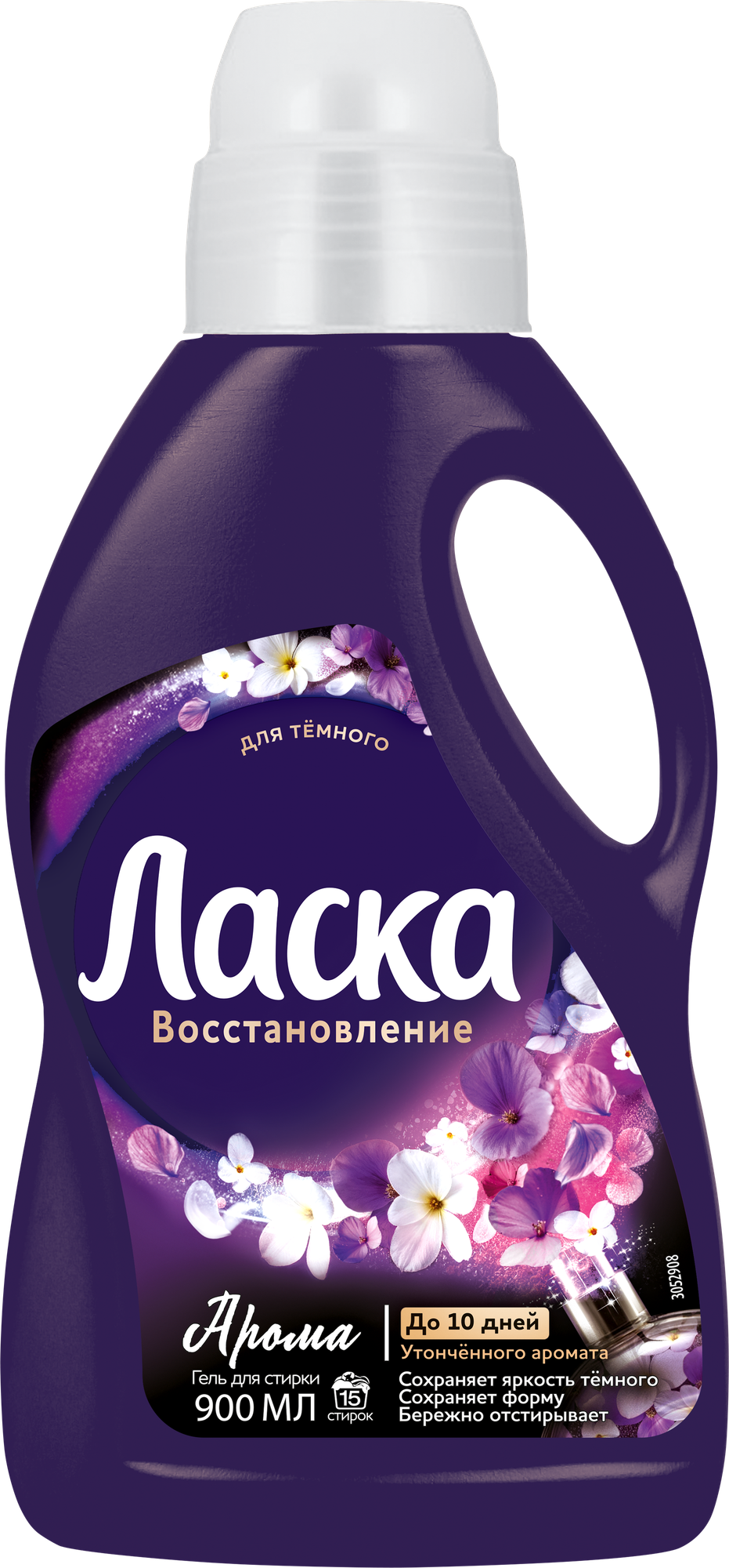 Гель для стирки Ласка Арома для темного (900мл) — фото 2
