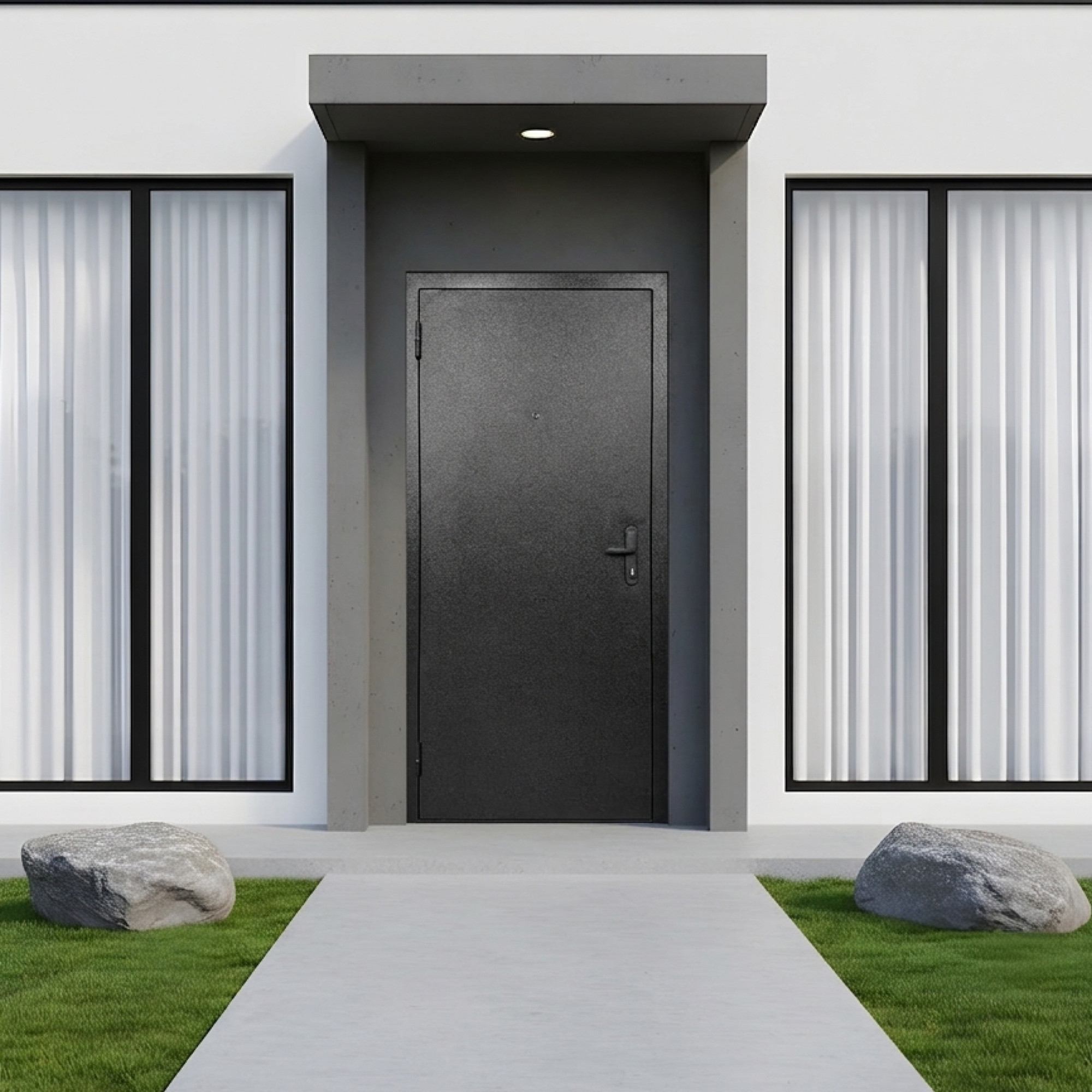 Входная дверь Guard Базис 2 86x207 HDF (левая, антик темно-коричневый/белый) — фото 4
