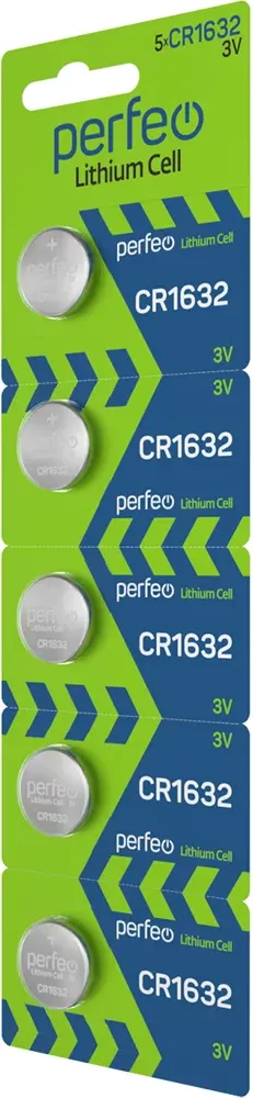 Комплект батареек Perfeo Lithium PFCR1632/5BL — фото 4