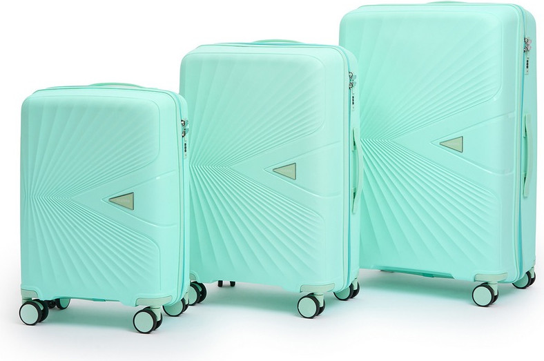 Чемодан на колесах Maleta РР-53 Light Green (L, мятный) — фото 4