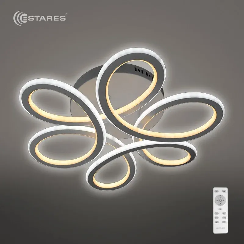 Потолочный светильник Estares Volna Slim Double 85W 3R-500/150-WHITE/OPAL-220-IP20