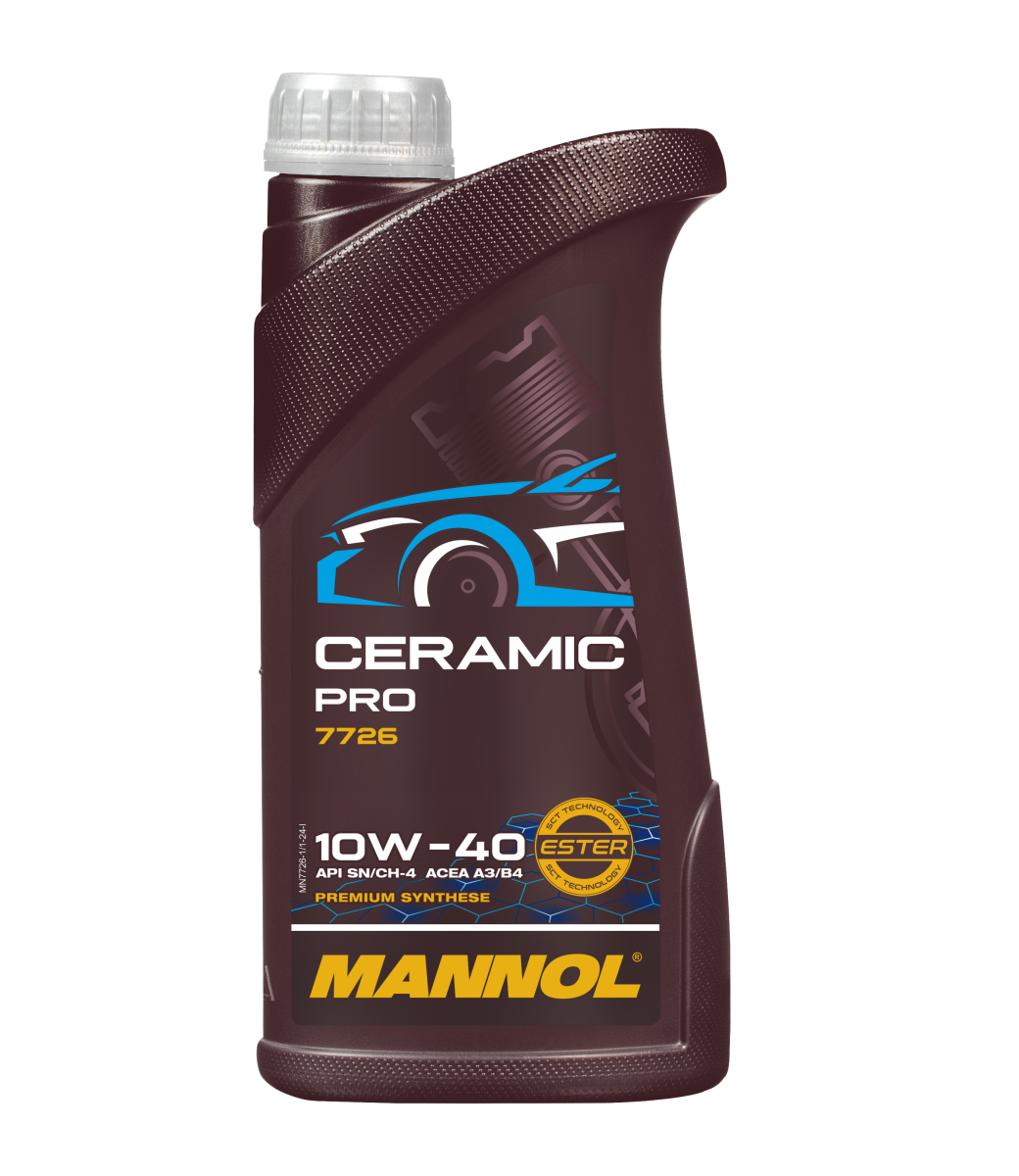 Моторное масло Mannol 7726 Ceramic Pro 10W-40 / MN7726-1 (1л)