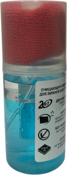 Набор для чистки электроники ZALA Двухфазная+салфетка из микрофибры / ZL93200 93200 (200мл) — фото 4