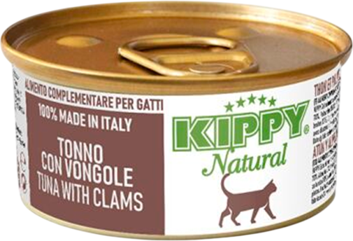 Влажный корм для кошек Kippy Natural для всех пород с тунцом/молюсками (70г)
