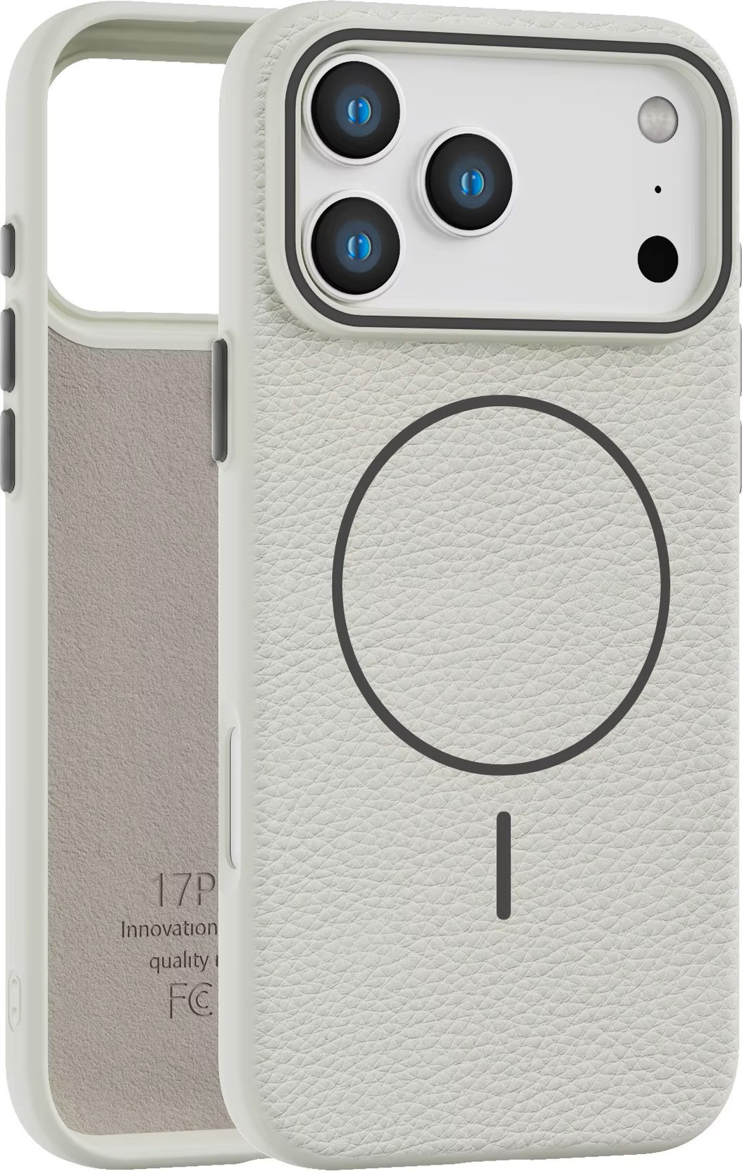 Чехол-накладка Bingo Litchi Tpu для Apple iPhone 17 Pro (белый)
