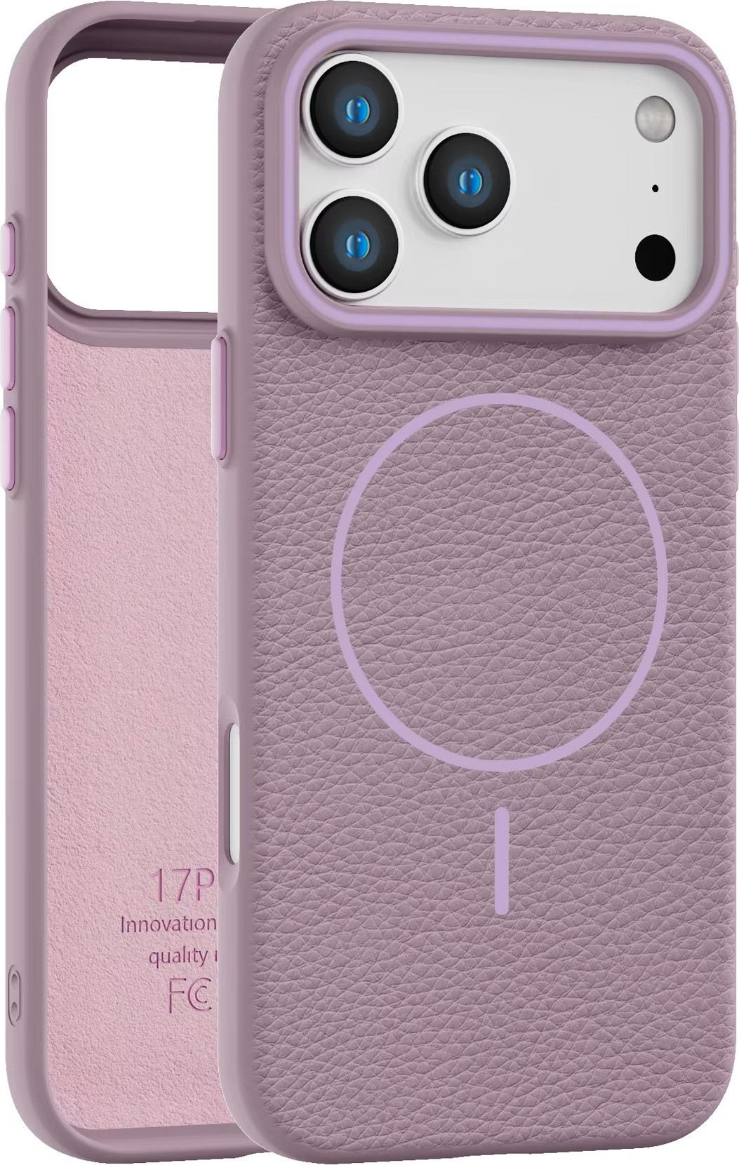 Чехол-накладка Bingo Litchi TPU для Apple iPhone 17 Pro Max (фиолетовый)