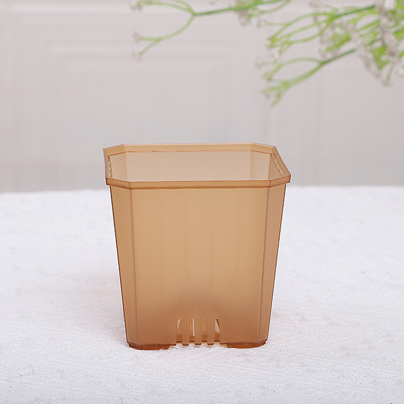 Набор вазонов BOTANICA Compact квадратный (9.5x9.5см, коричневый) — фото 3