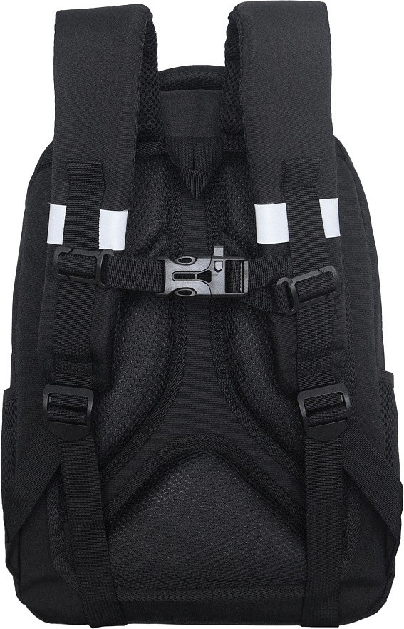 Школьный рюкзак Grizzly RG-660-4 (черный/серебряный) — фото 3