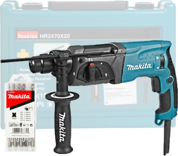 Профессиональный перфоратор Makita HR2470X20 / D-00703