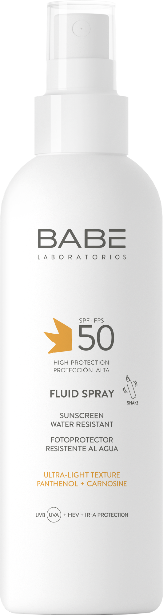 Спрей солнцезащитный Laboratorios Babe Sunscreen Water Resistant Fluid Spray SPF 50 (200мл)