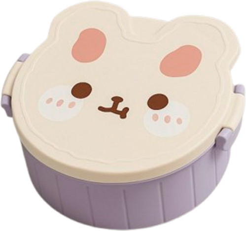 Ланч-бокс ILikeGift Round rabbit / 6815-01 (purple)