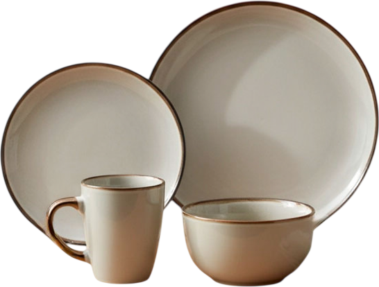 Набор столовой посуды LoliDream Moonlight Glaze LD-Esion-01-White