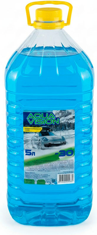 Жидкость стеклоомывающая Aqua Vision Зимняя -30 / AV-30 (5л) — фото 3