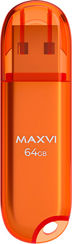 USB flash накопитель Maxvi P1 64GB (оранжевый) — фото 2