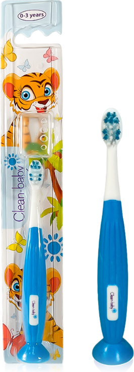 Зубная щетка Clean Вaby от 0 до 3-х лет тигренок — фото 5