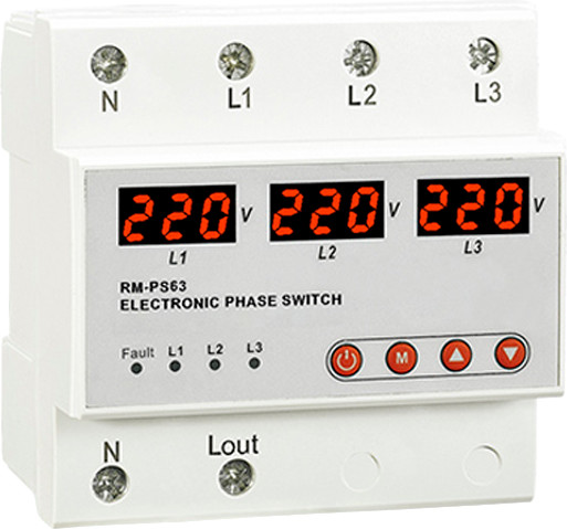 Реле контроля фаз RELETEK RM-PS63