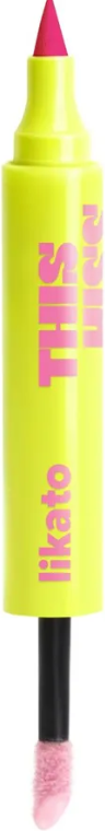 Блеск для губ Likato Professional This Kiss Двусторонний тон 01 Bubblegum
