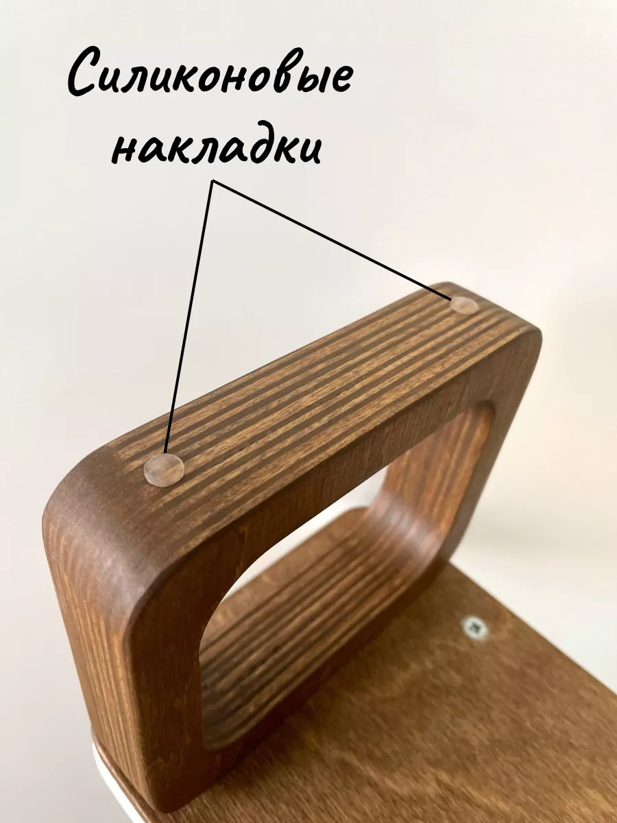 Подставка для маникюра ОМурМебель Олимп/квадрат белый (латте люкс 100) — фото 6