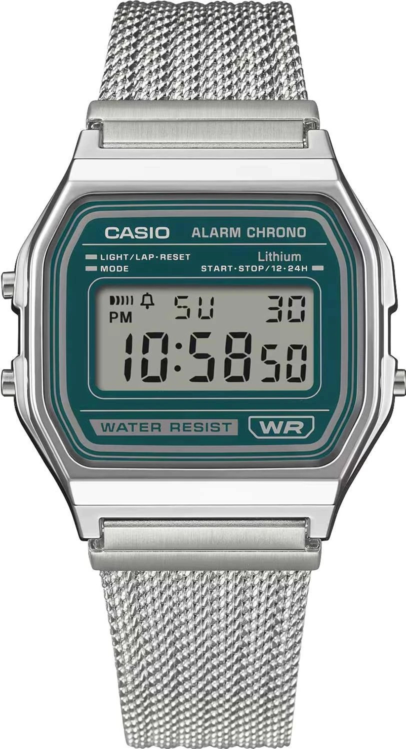 Часы наручные унисекс Casio A-158WEM-3E — фото 5