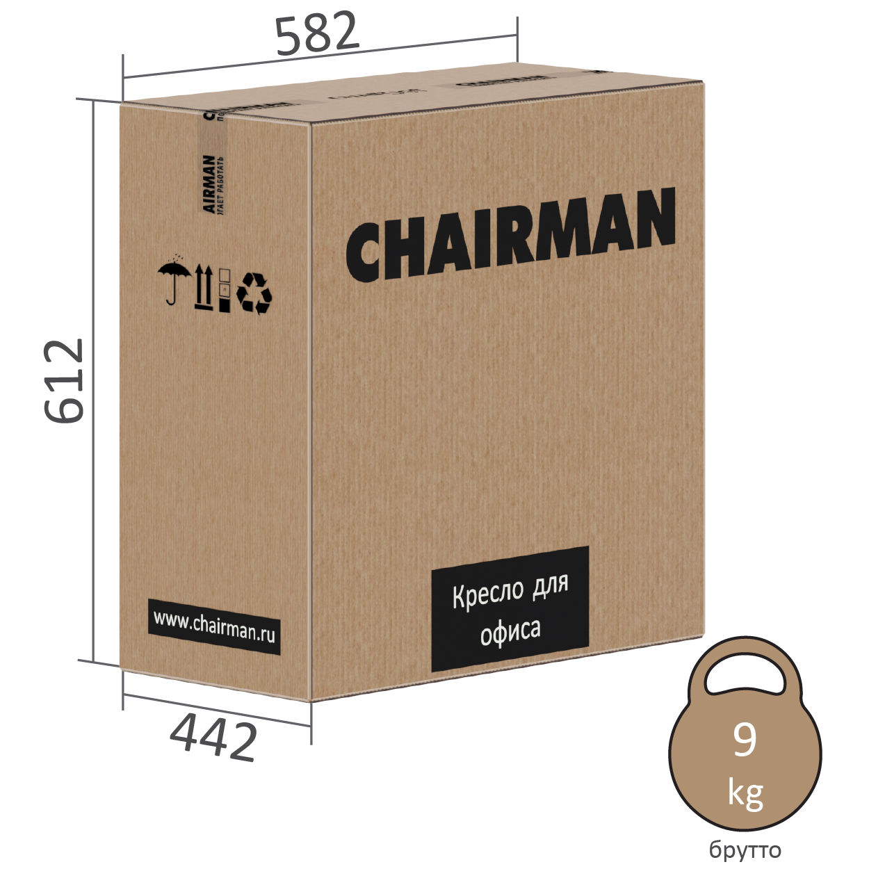 Кресло офисное Chairman Home 119 (Т-10 бежевый) — фото 2