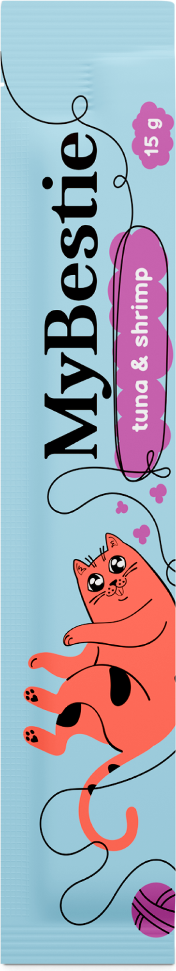 Лакомство для кошек MyBestie Тунец и Креветки / 192093112/CAT (5x15г) — фото 2