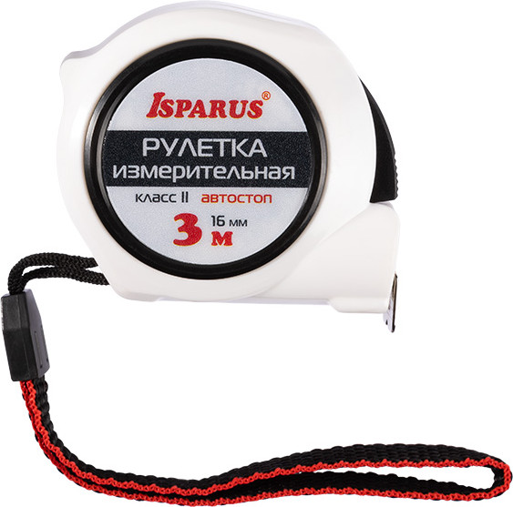 Рулетка Нора-М Isparus 16мм c автостопом / 20542 (3м)