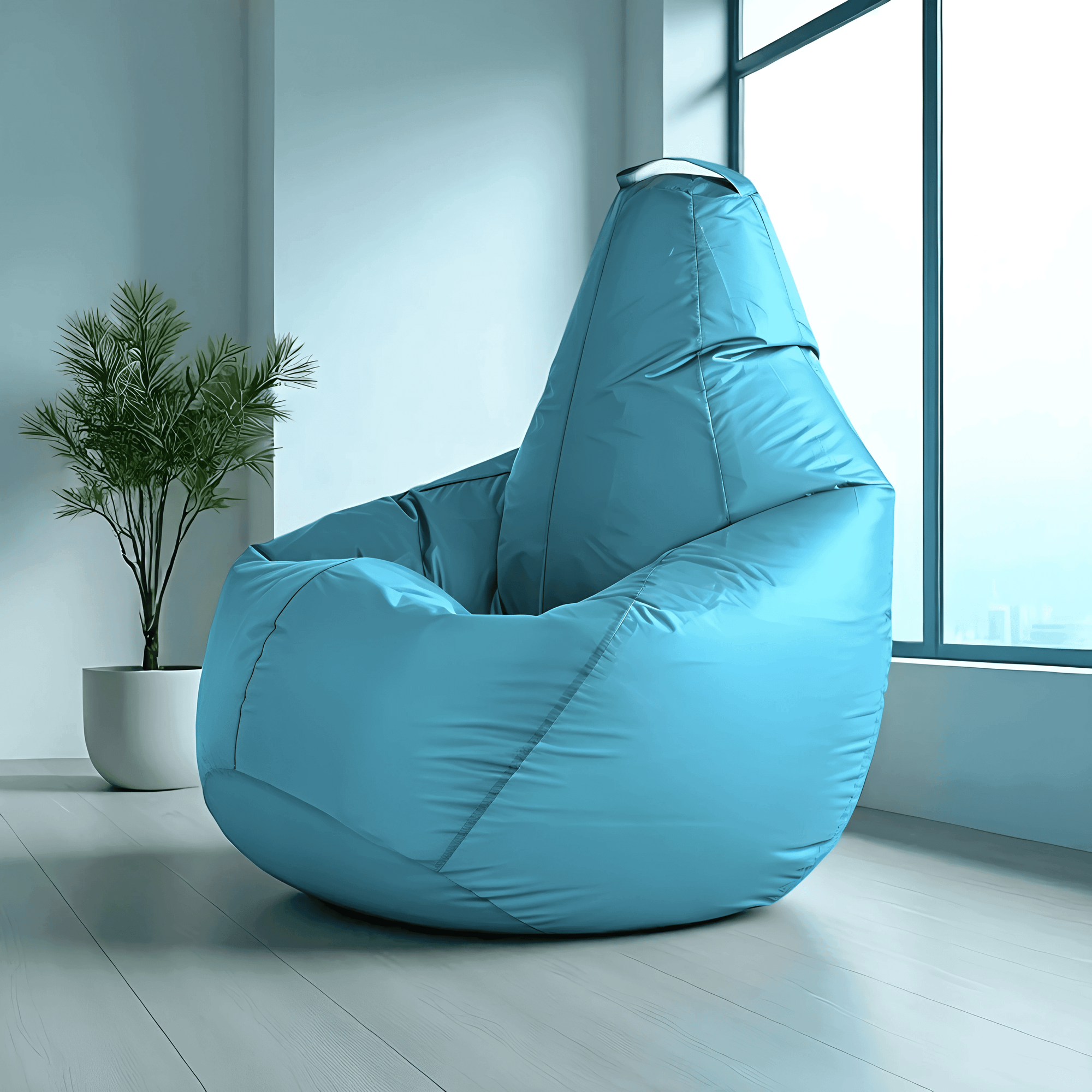 Кресло-мешок Mio Tesoro Груша XL 110x80см / GF-110x80-BI (бирюза) — фото 6