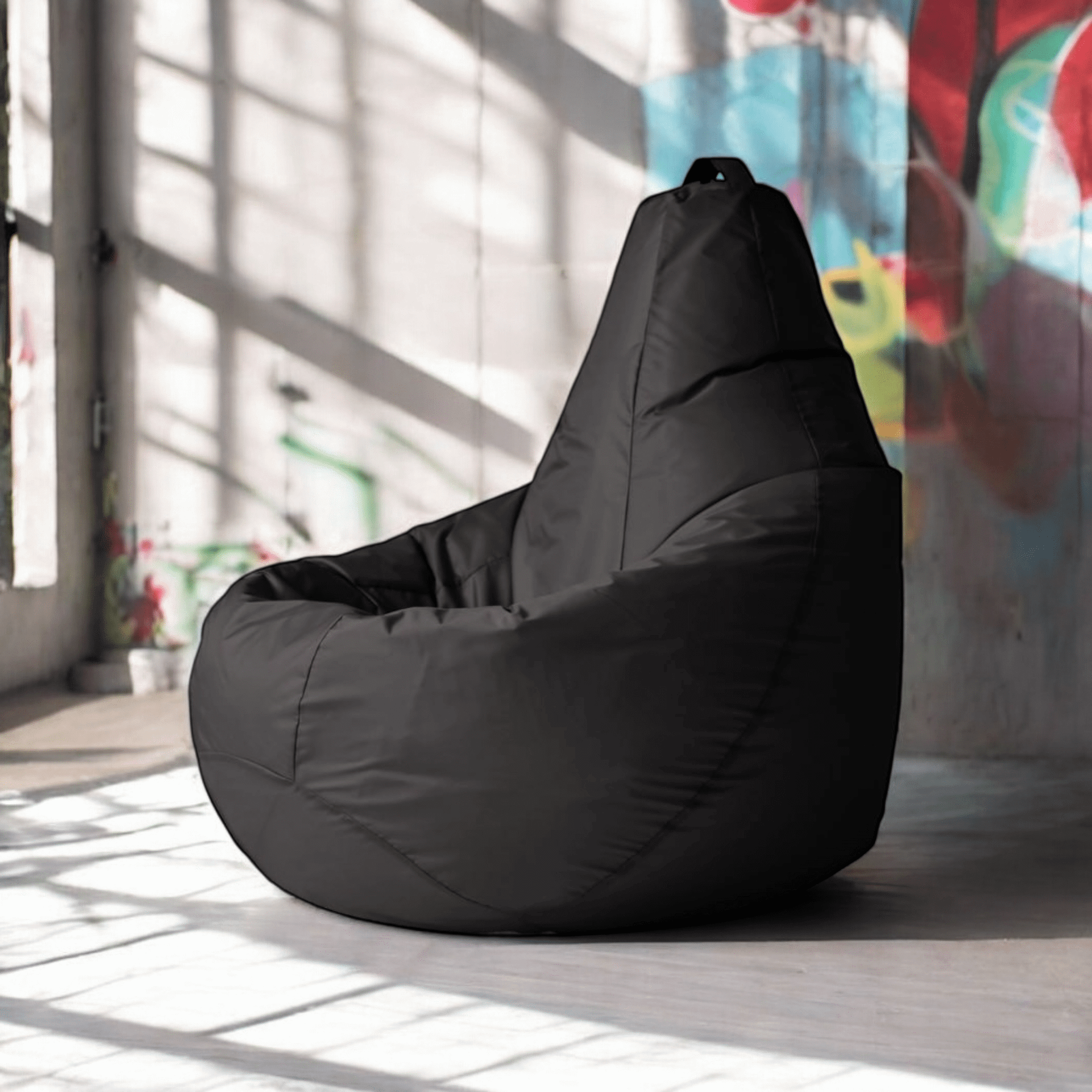 Кресло-мешок Mio Tesoro Груша XXL 130x86см / GF-130x86-CH (черный) — фото 6